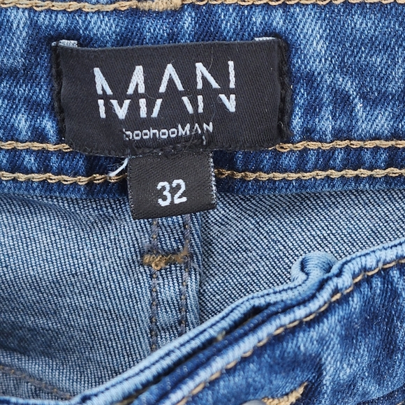 Boohoo Men's Super Skinny Multi Rip Jeans - Picture 5 of 8